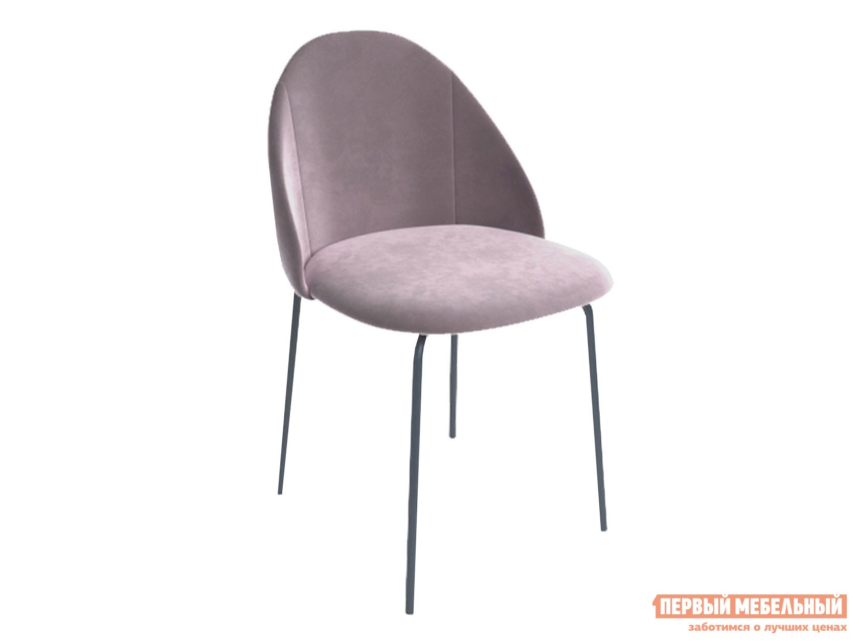 Стул  Монти Пепельно-розовый, велюр / Маренго