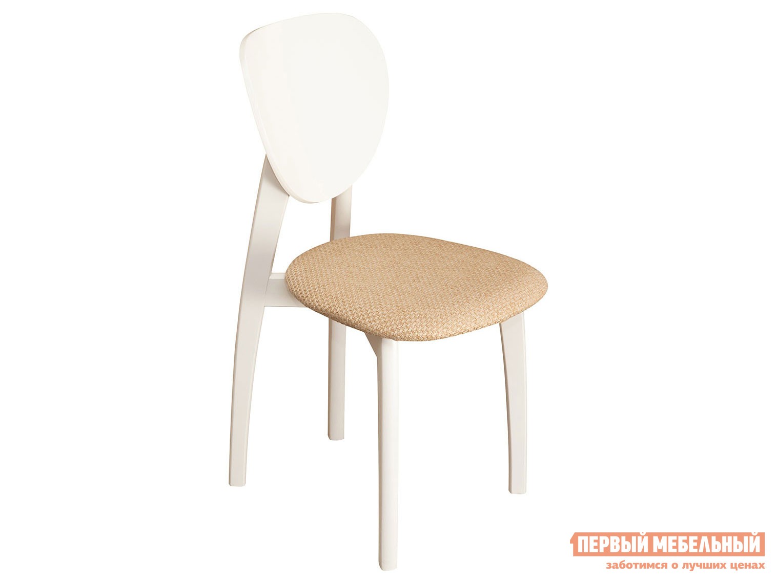 Стул  Модерн-3 Рогожка Кремовый  Белый