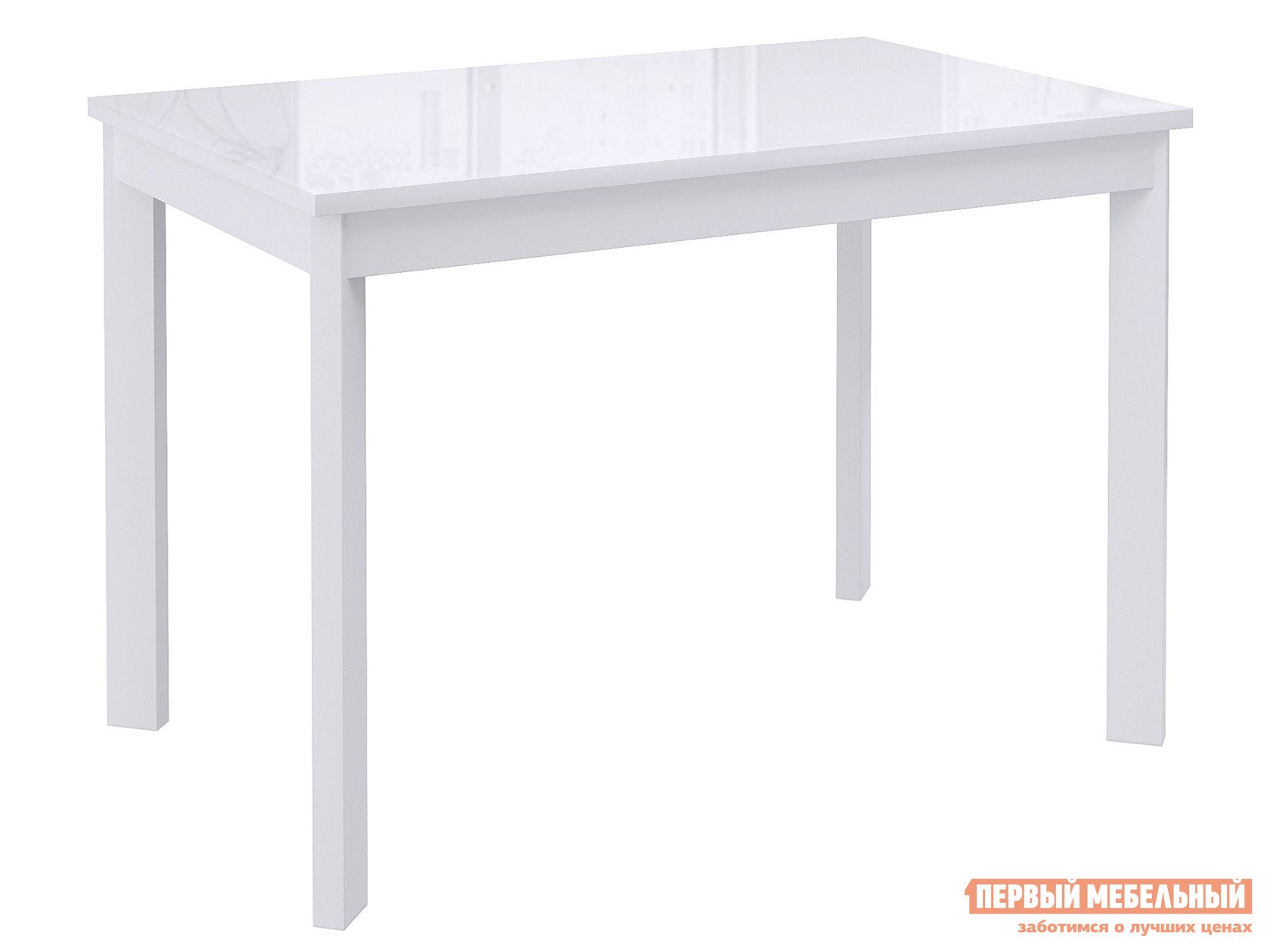 Кухонный стол  Dikline Ls111/Ls110 Белый / Белый, стекло, Слайдер