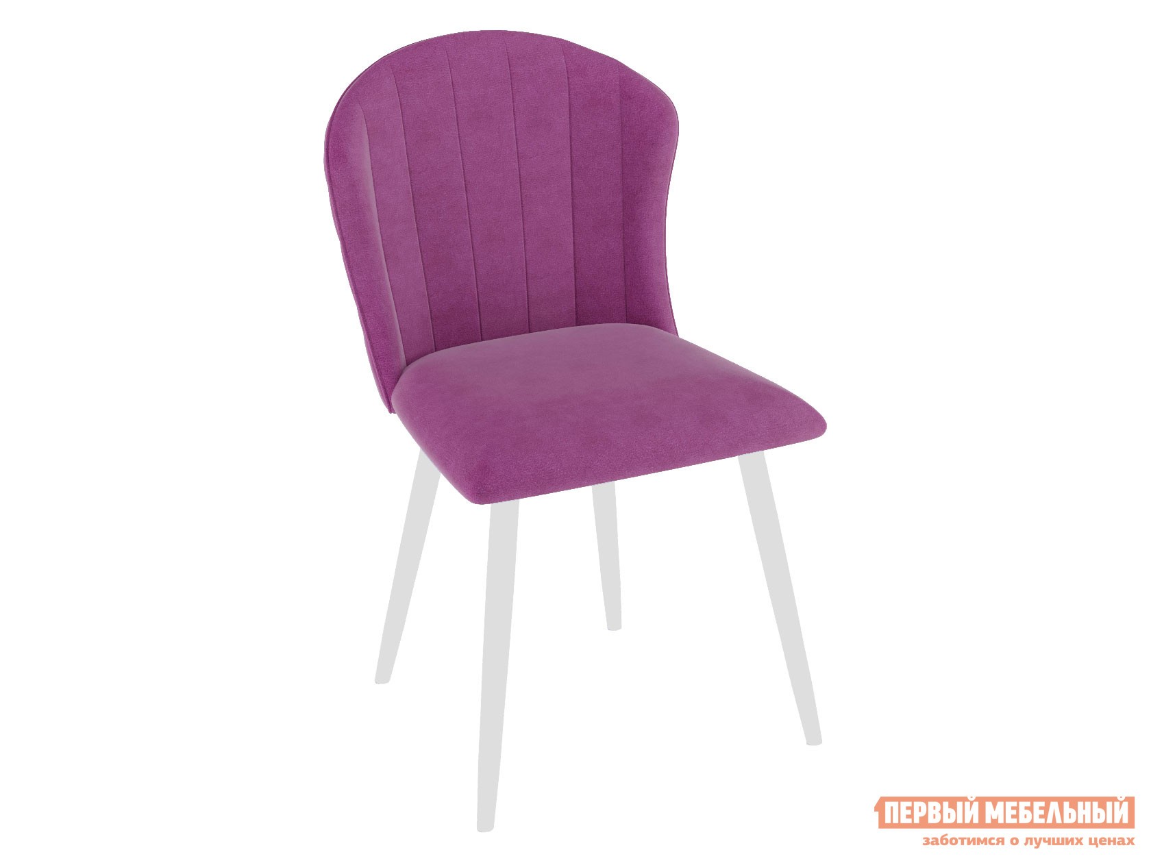 Стул  Диклайн  210 Фуксия, микровелюр, Белый