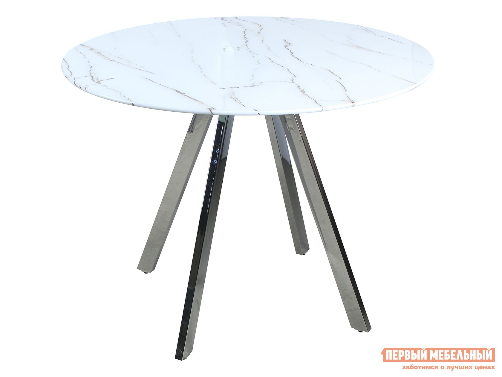 Кухонный стол  Хьюстон DT-954 Белый, стекло