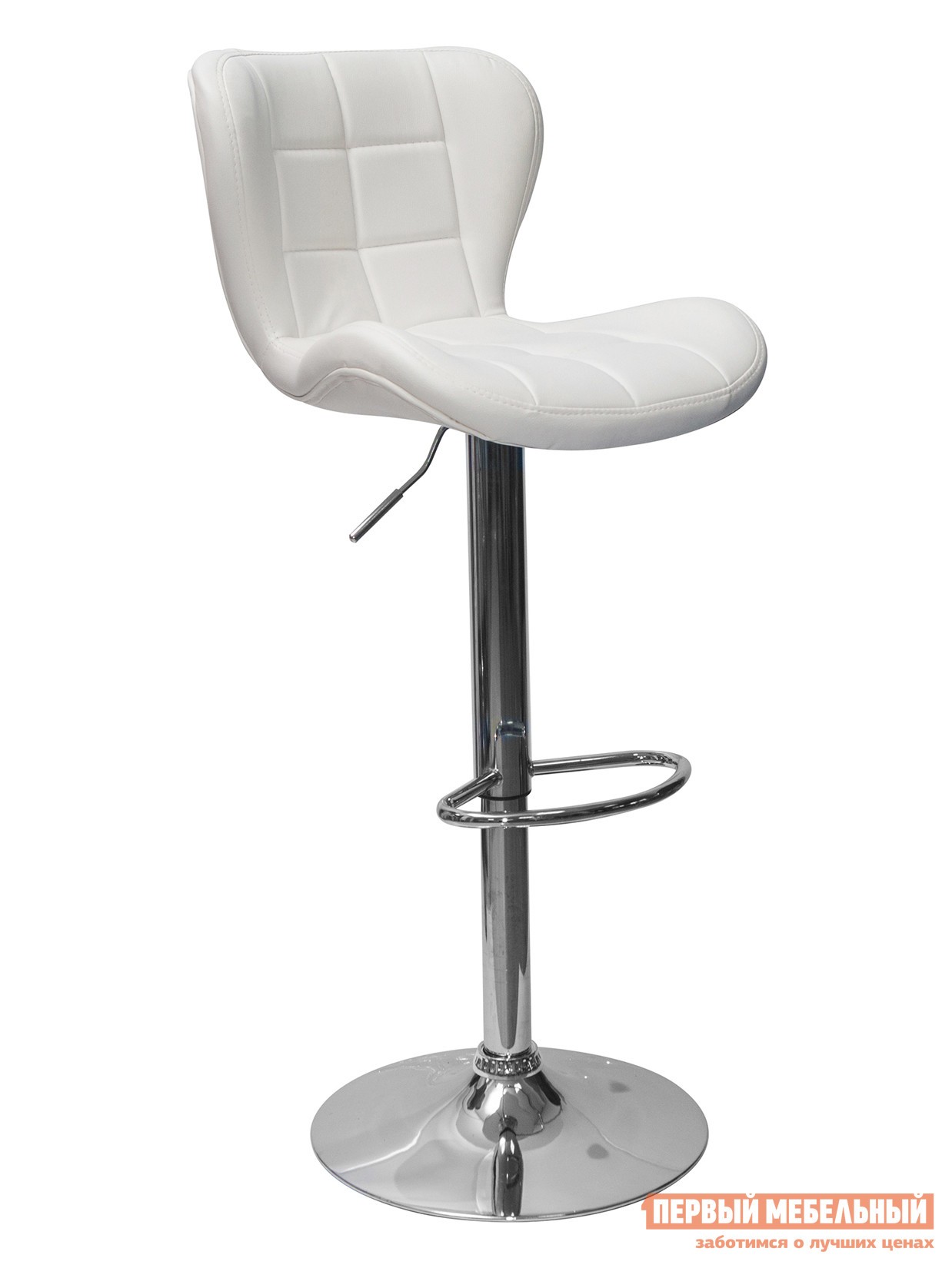 Барный стул  Порше Белый, экокожа