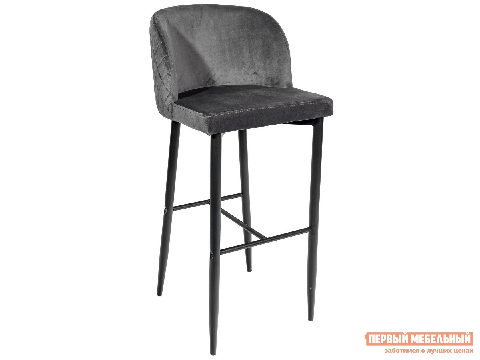 Барный стул  Оскар Б HLR-21 Серый, велюр