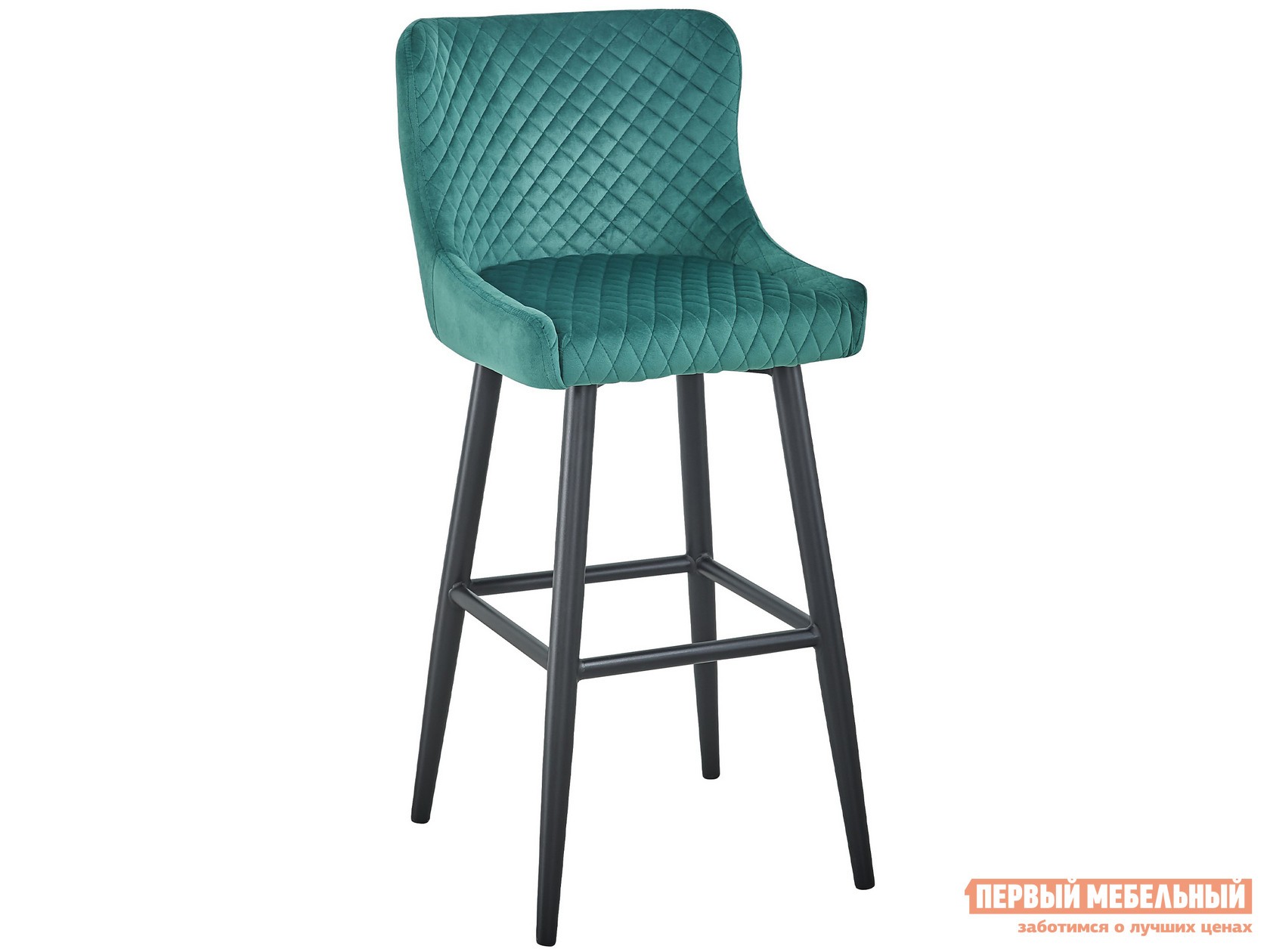 Барный стул  Ститч Б HLR-56 Изумрудный, велюр