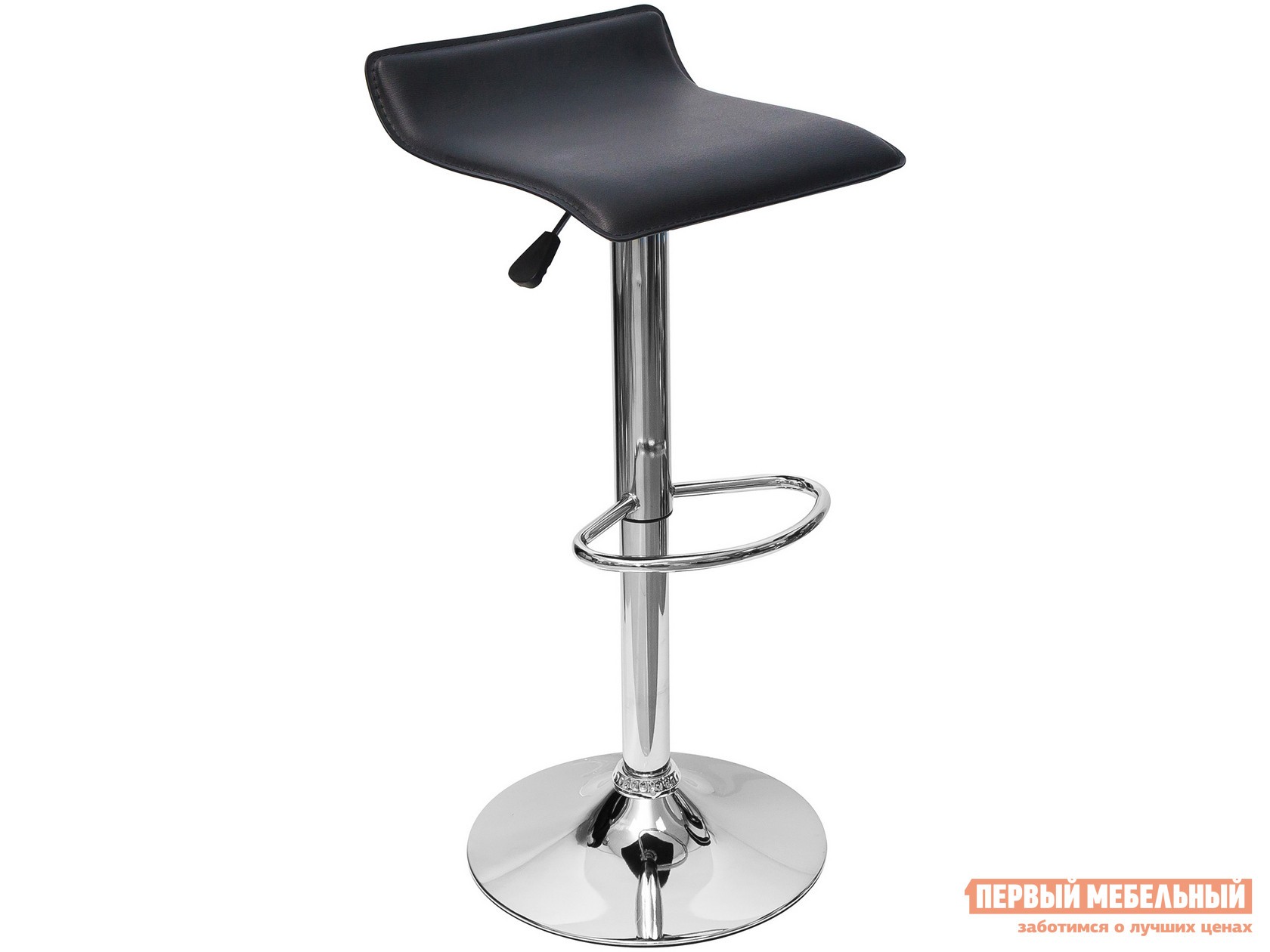 Барный стул  Хай-Тек Черный, экокожа