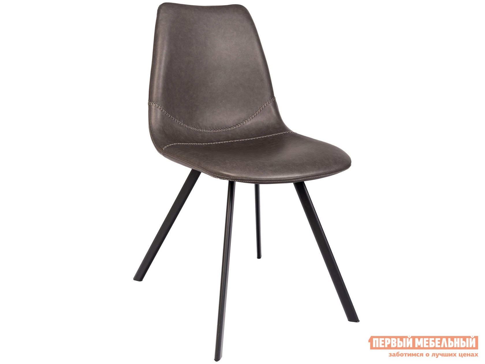 Стул  Саксон Серый, искусственная кожа