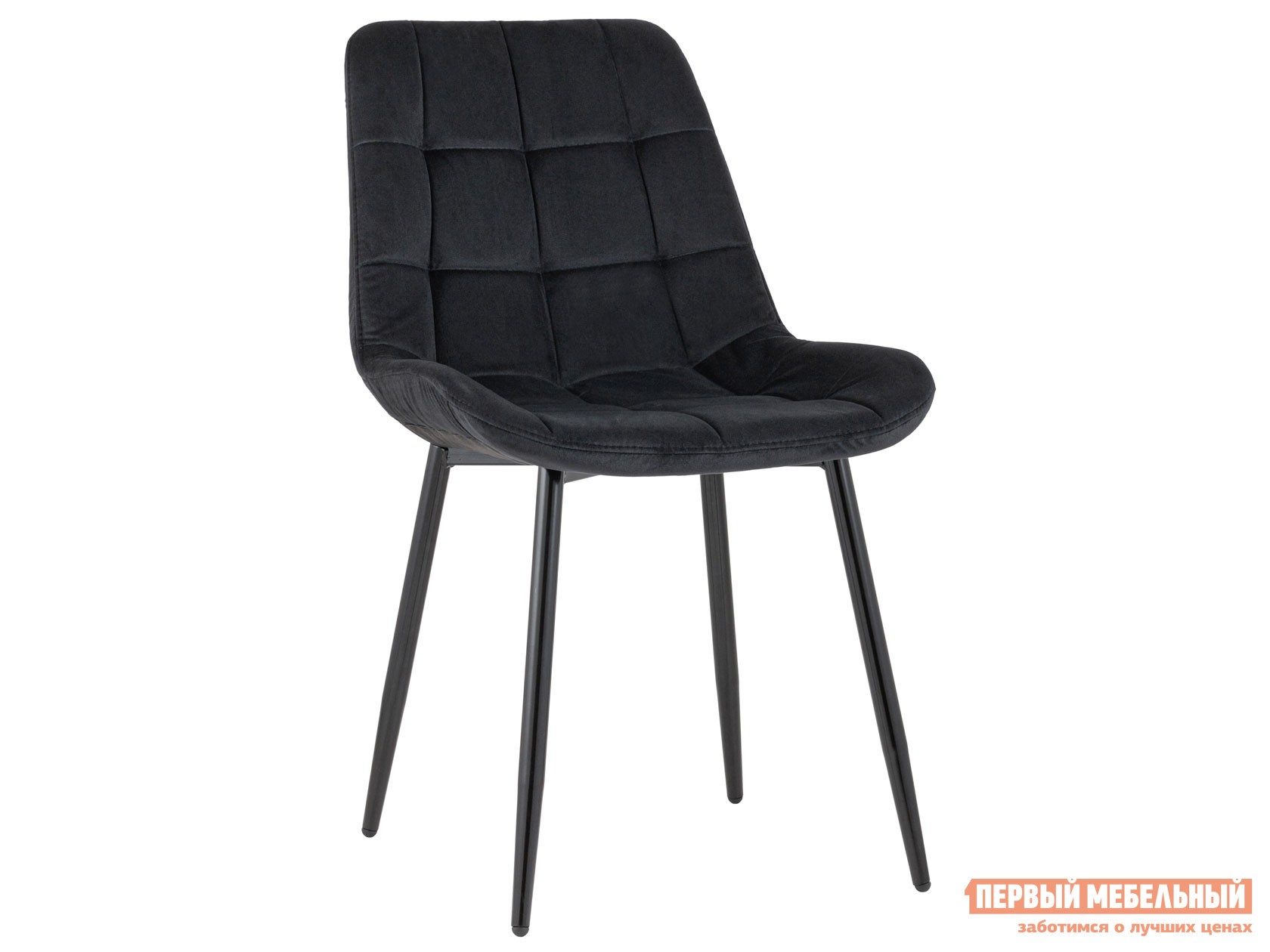 Стул  Флекс Черный, велюр / Черный, металл