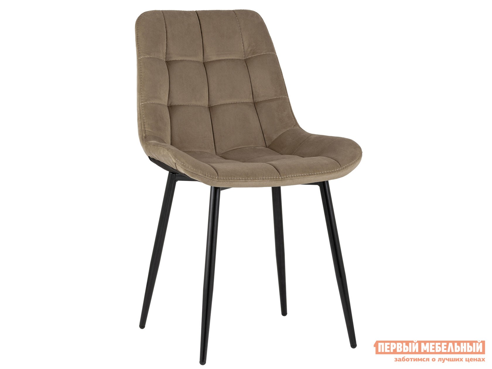 Стул  Флекс Капучино, велюр / Черный, металл