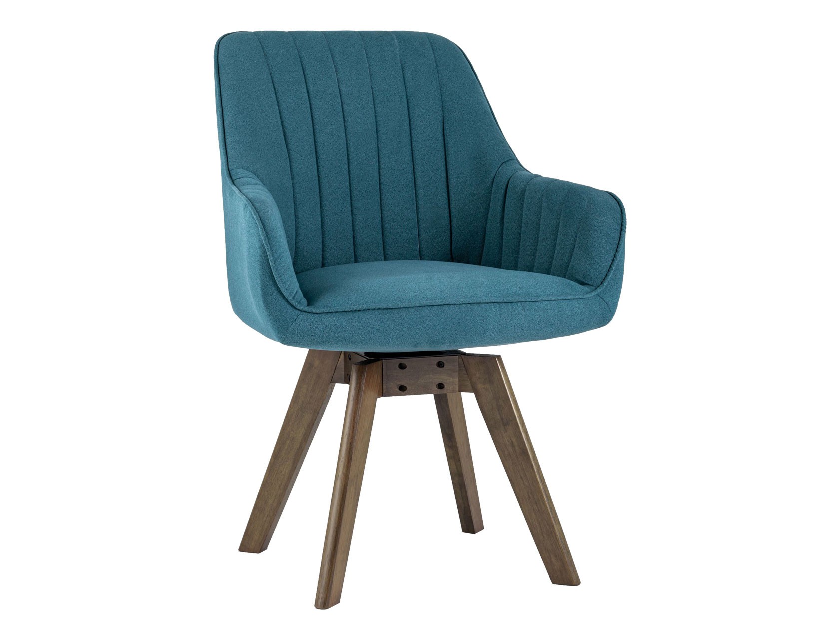Стул  Манс, 2 шт. Бирюзовый, микрофибра / Темное дерево