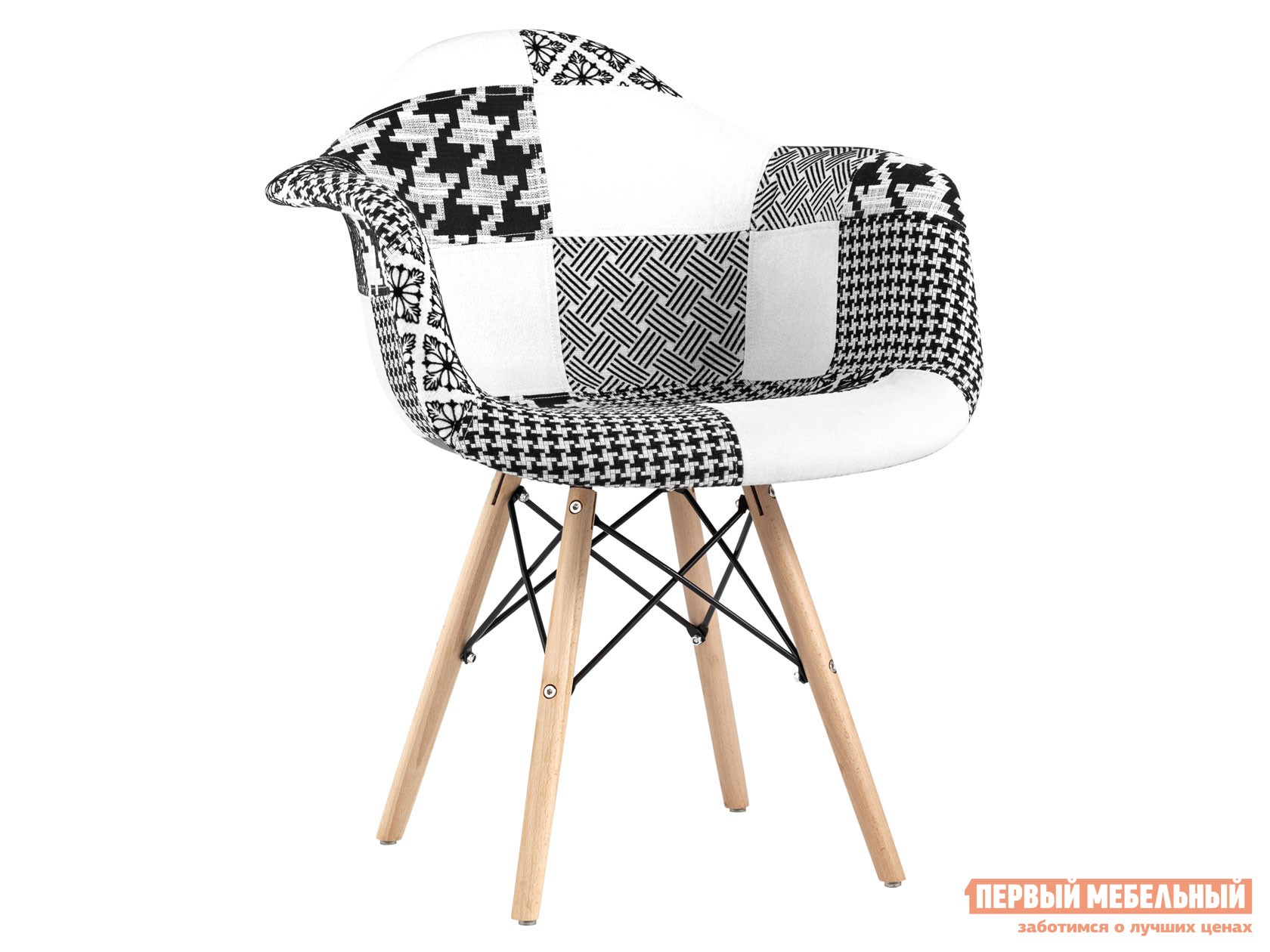 Стул  Имс Пэчворк Пэчворк черно-белый, шенилл