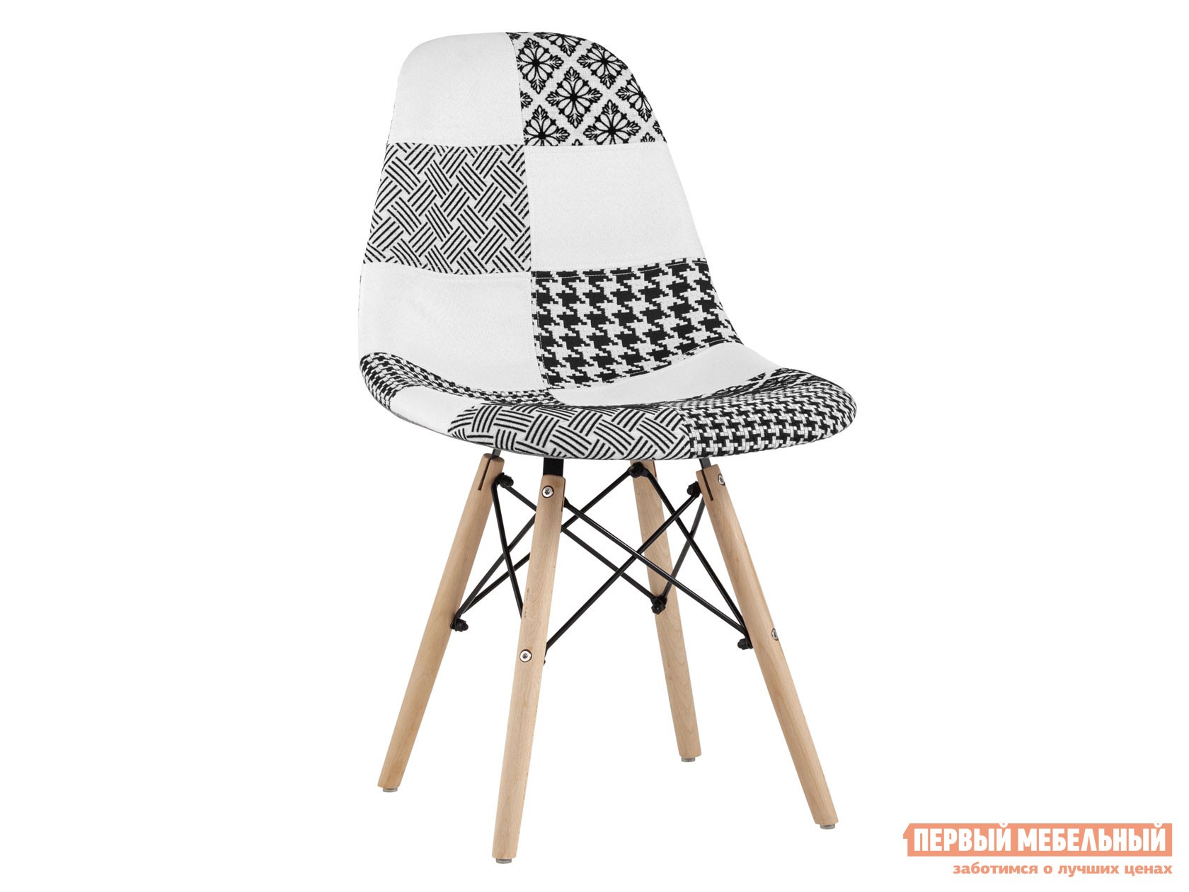 Стул  Имс Пэчворк Пэчворк черно-белый, шенилл
