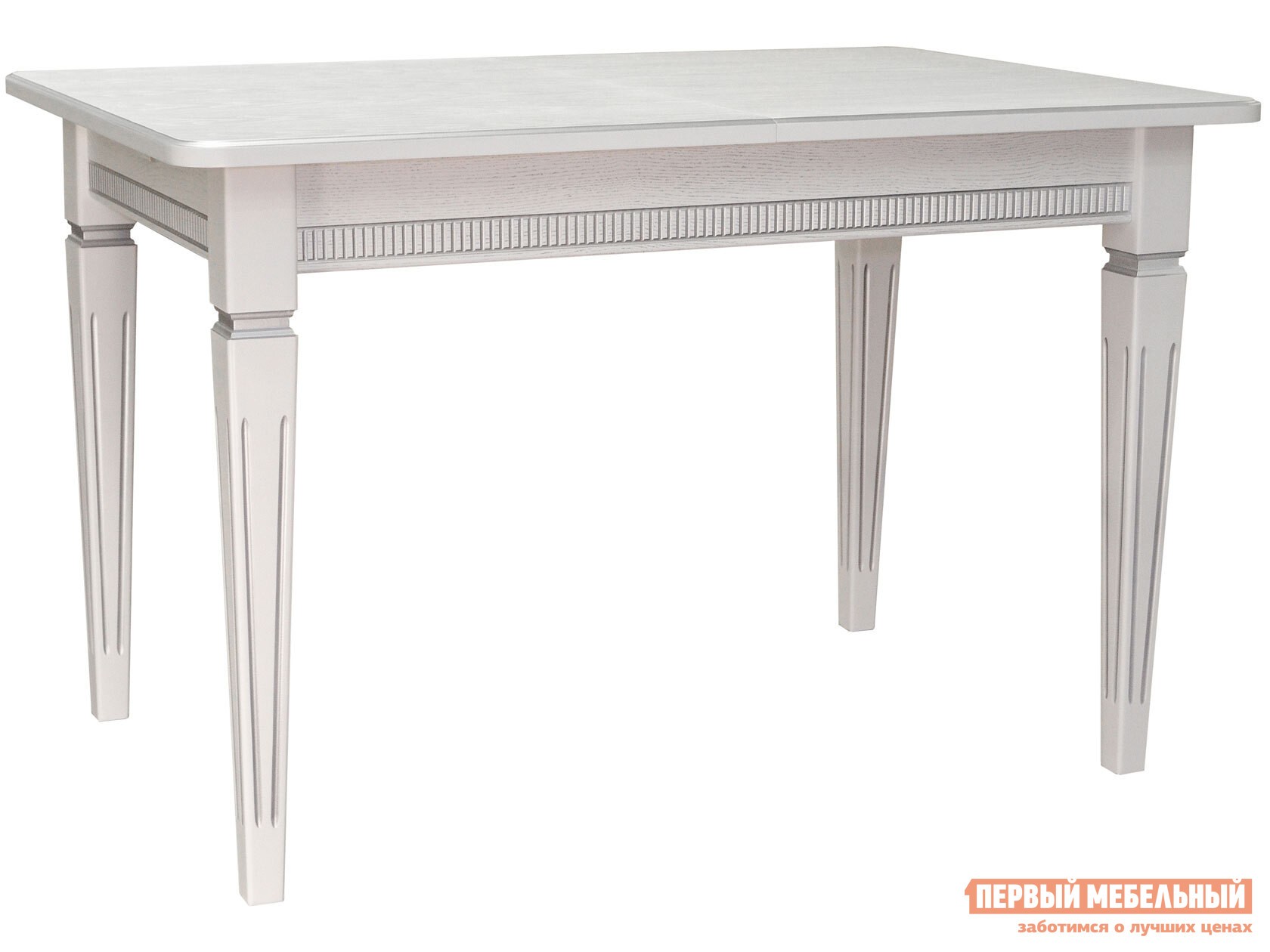 Кухонный стол  Васко В 86H Белый / Патина серебро