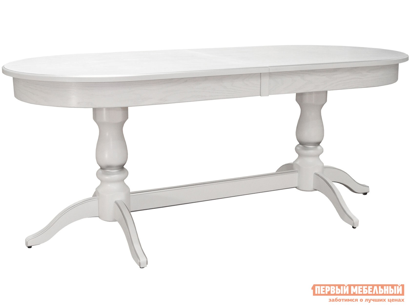 Кухонный стол  Тарун 5 Белый / Патина серебро