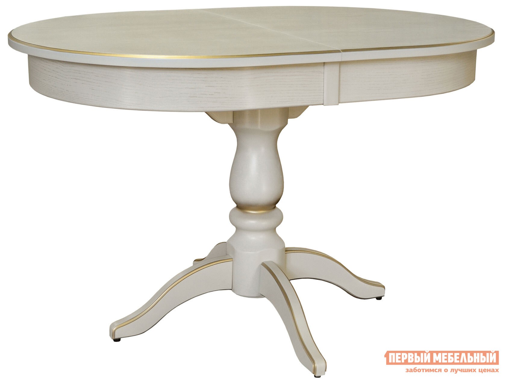 Кухонный стол  Тарун 4 Слоновая кость / Золотая патина