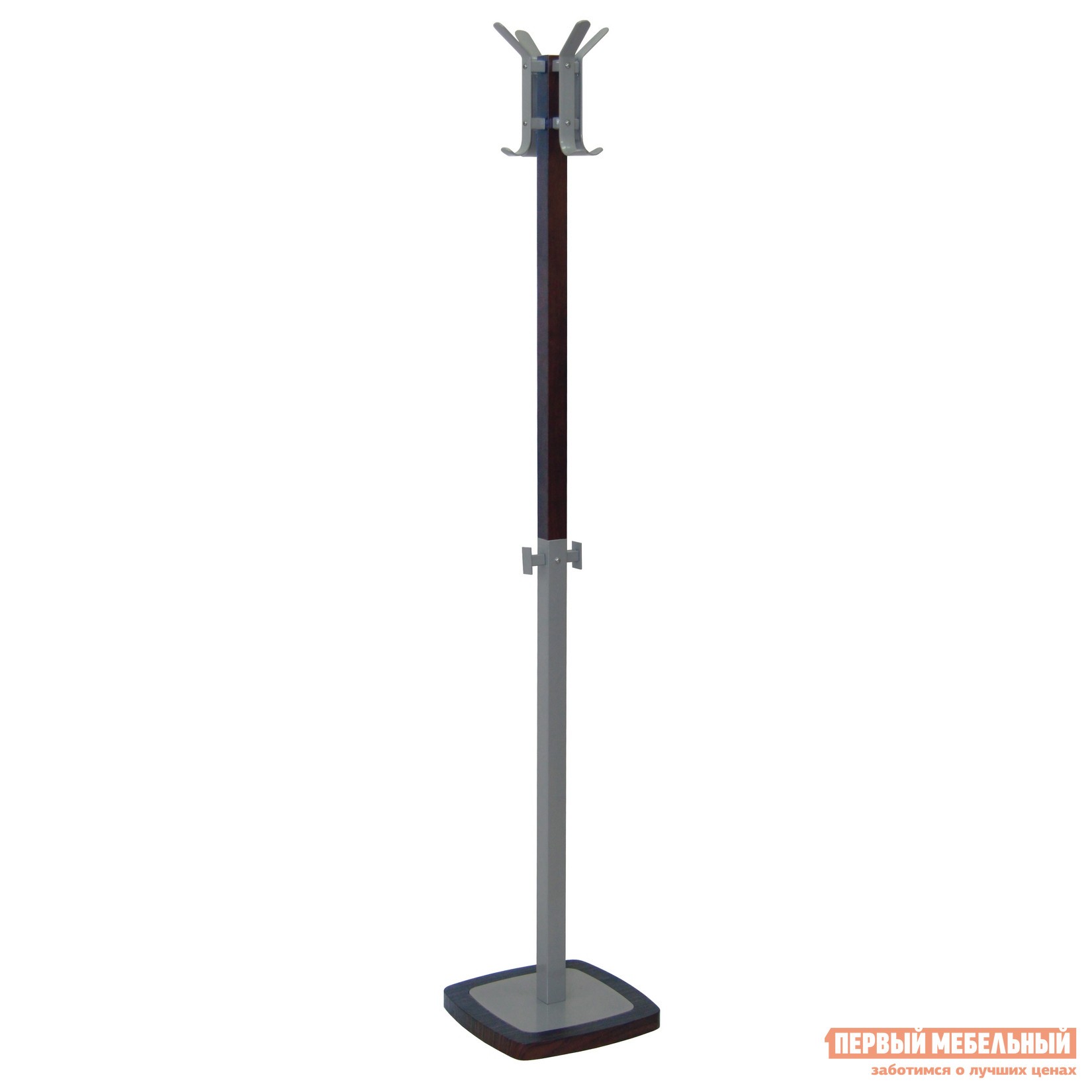 Напольная вешалка  Босс 3 Металлик / Темно-коричневый