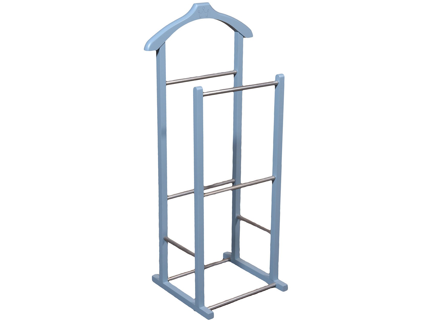 Напольная вешалка  В 28Н Голубой, массив бука