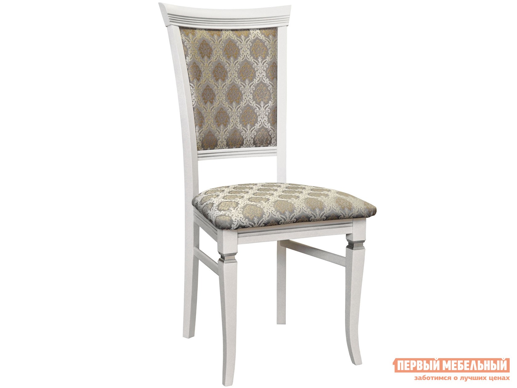 Стул  Бонита Белый / Патина серебро / Маркус серебро