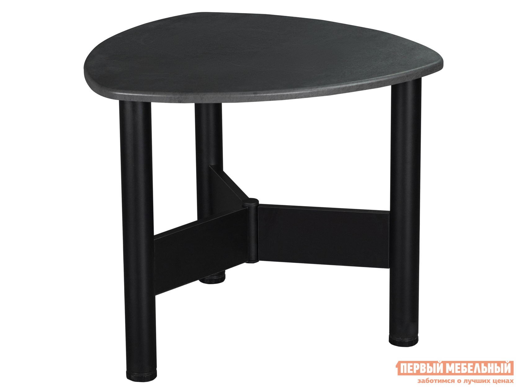 Журнальный столик  Саут 1Д Мини Серый бетон / Черный