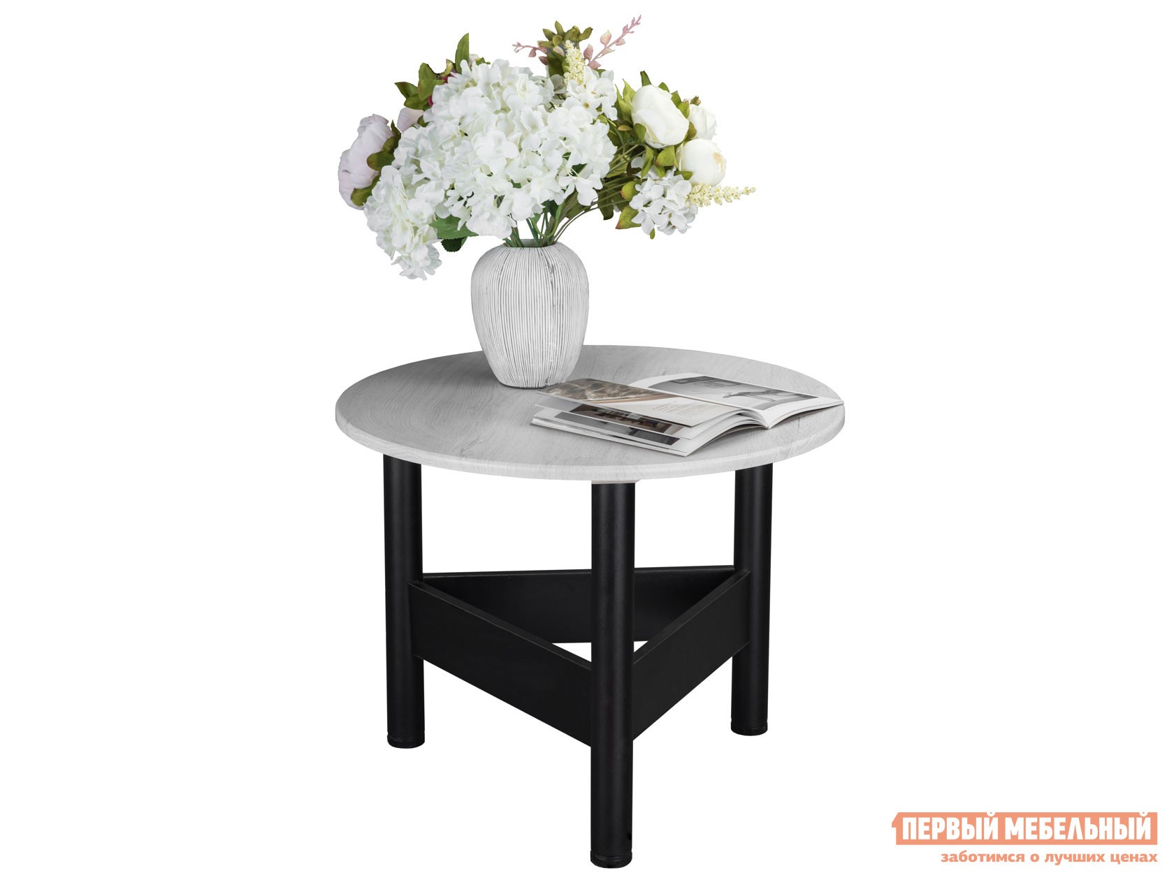 Журнальный столик  Саут 9Д Дуб дымчатый / Черный