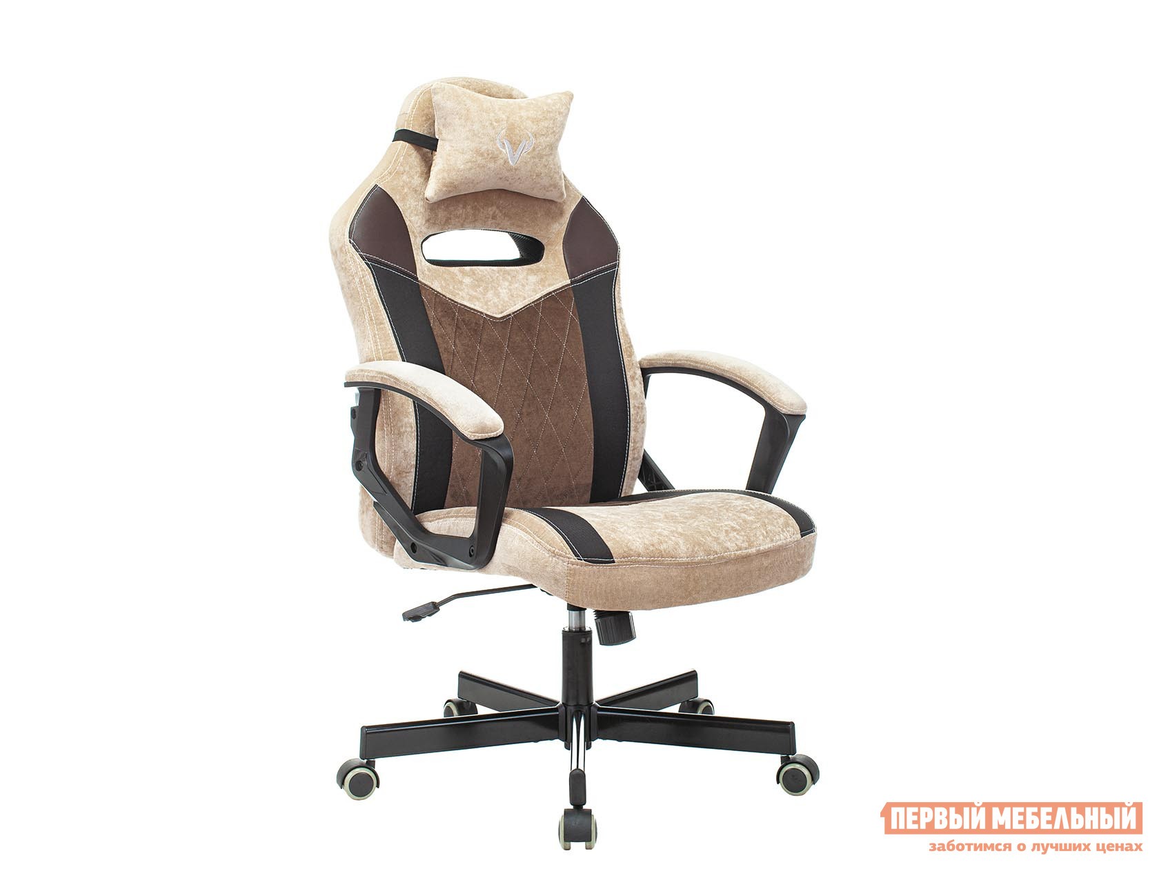 Игровое кресло  VIKING 6 KNIGHT Бежевый, ткань / Коричневый, ткань