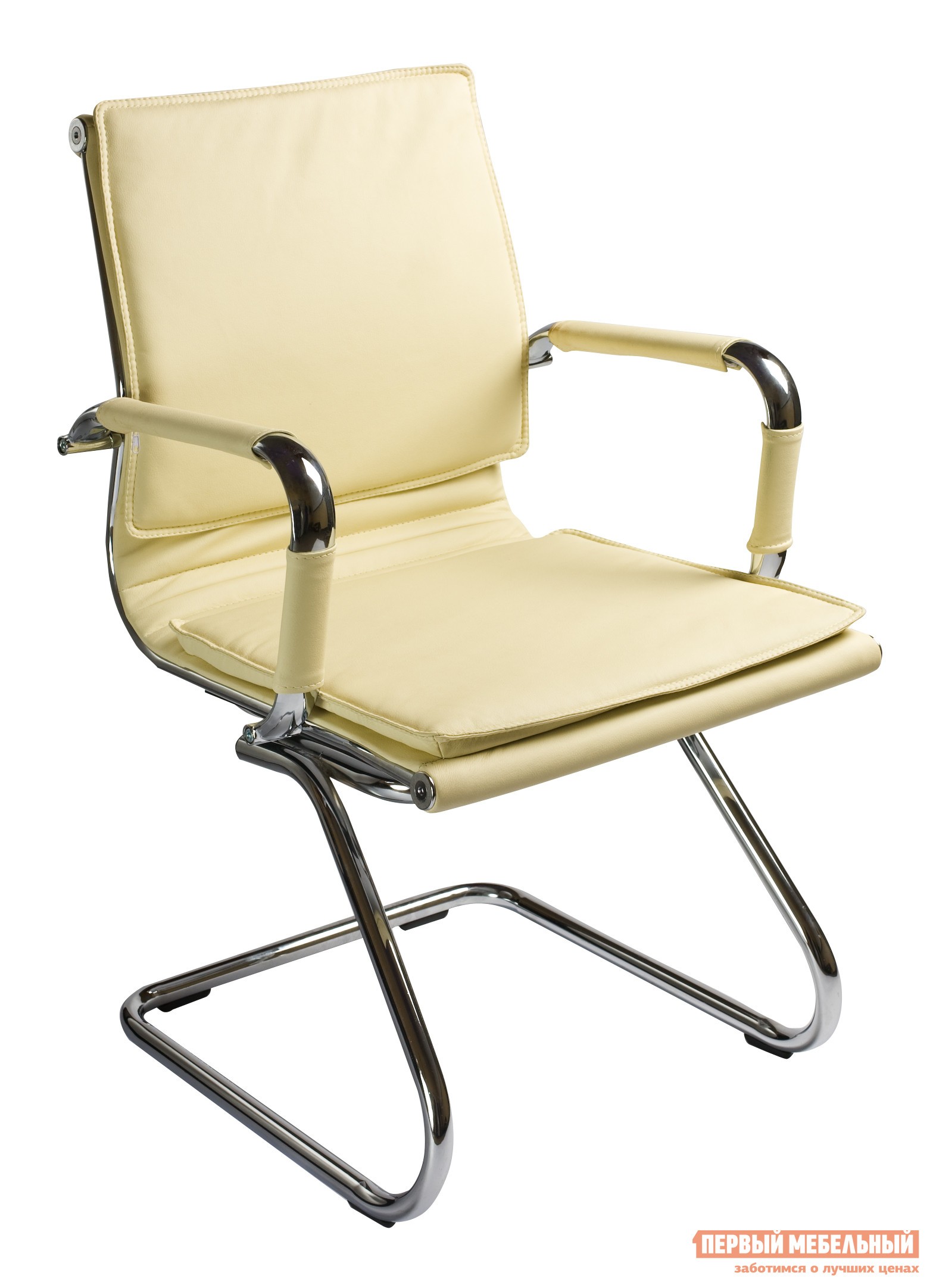 Офисный стул  CH-993-LOW-V Слоновая кость, экокожа