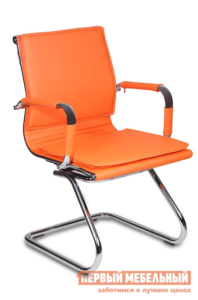 Офисный стул  CH-993-LOW-V Оранжевый, экокожа