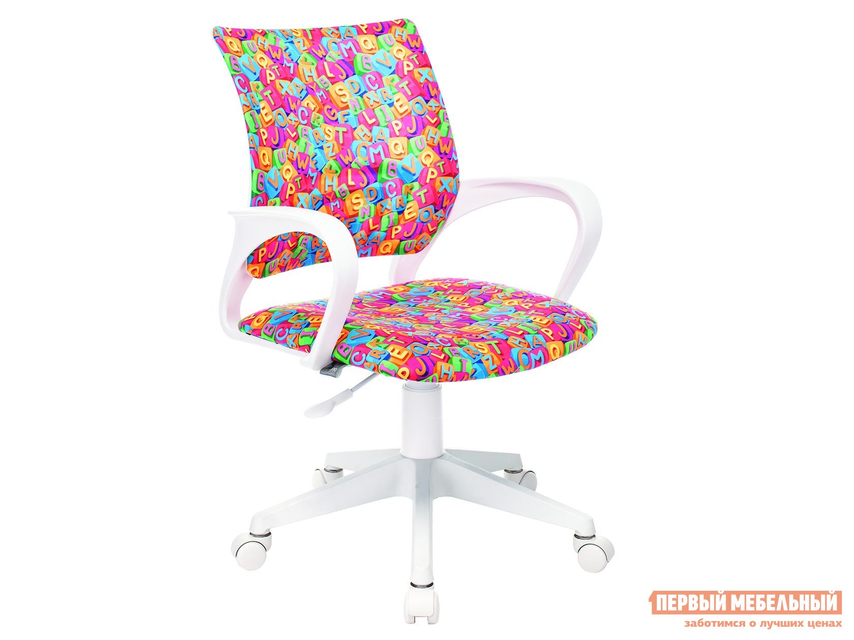Детское компьютерное кресло  KD-W4 Алфавит, ткань