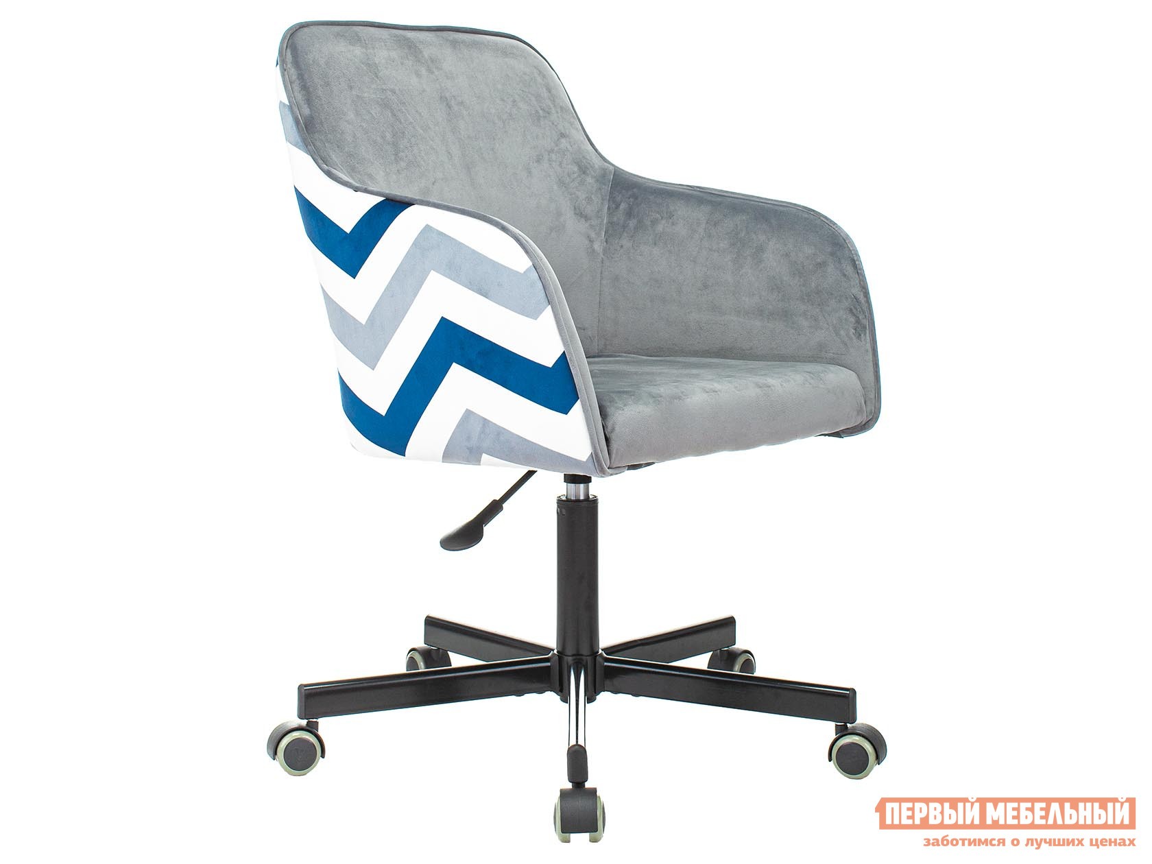 Офисное кресло  CH-380M Серая жемчужина, ткань / Зигзаг, ткань