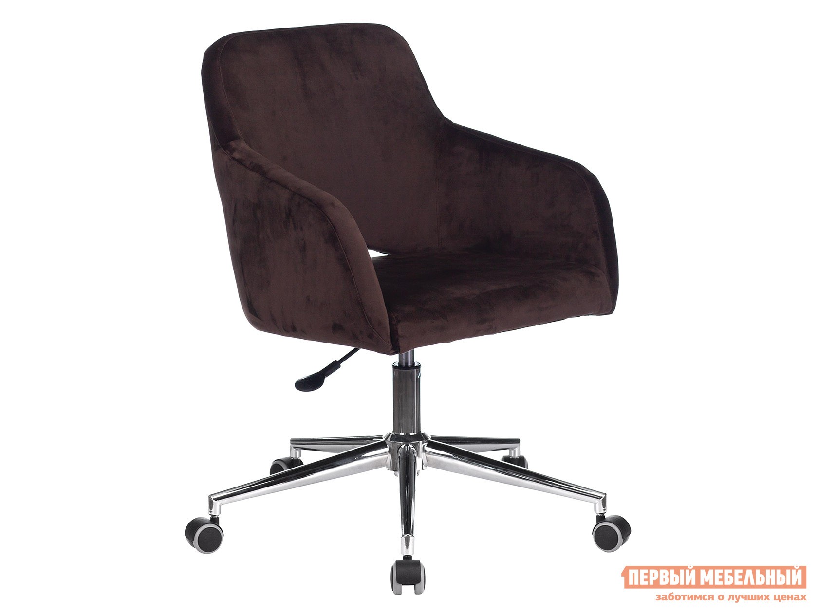 Офисное кресло  CH-380SL Коричневый, велюр