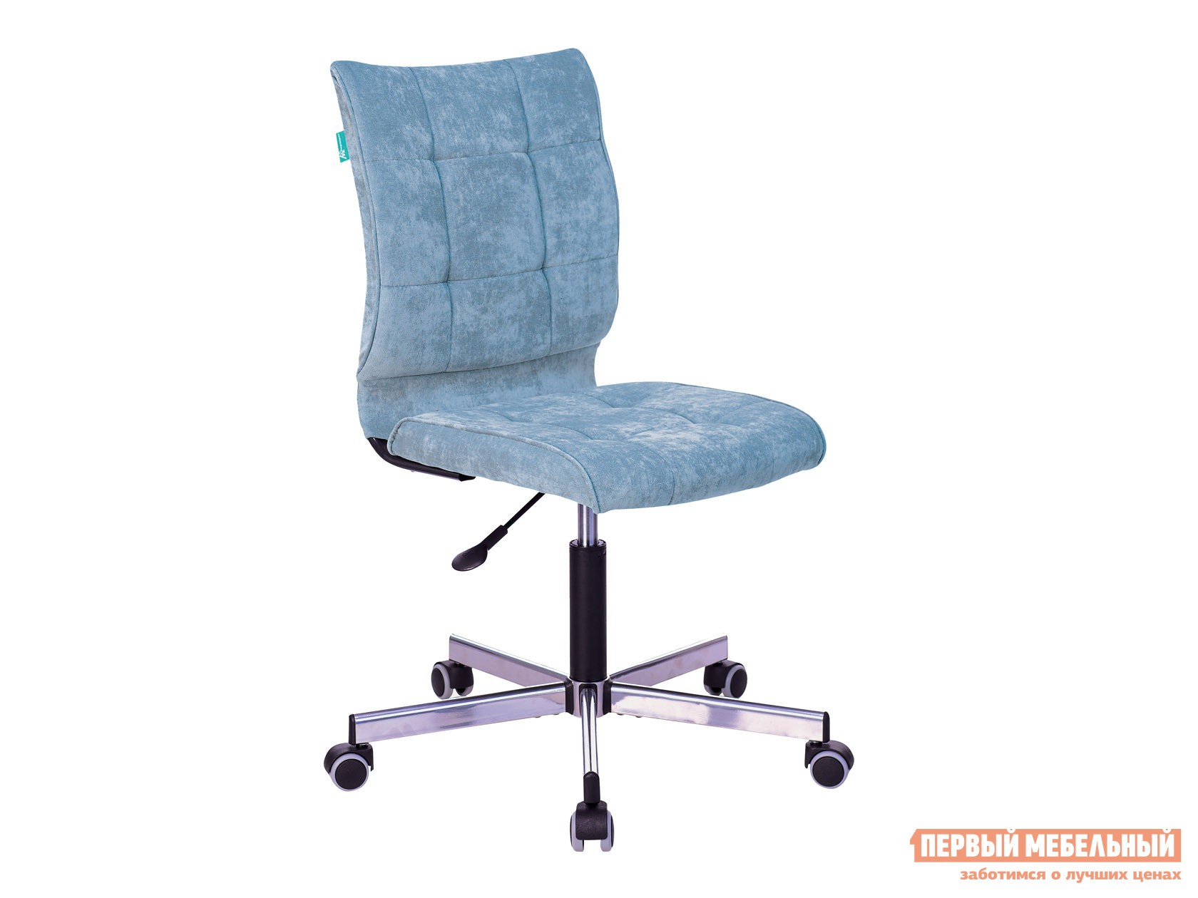 Офисное кресло  CH-330M Серо-голубой, микровельвет