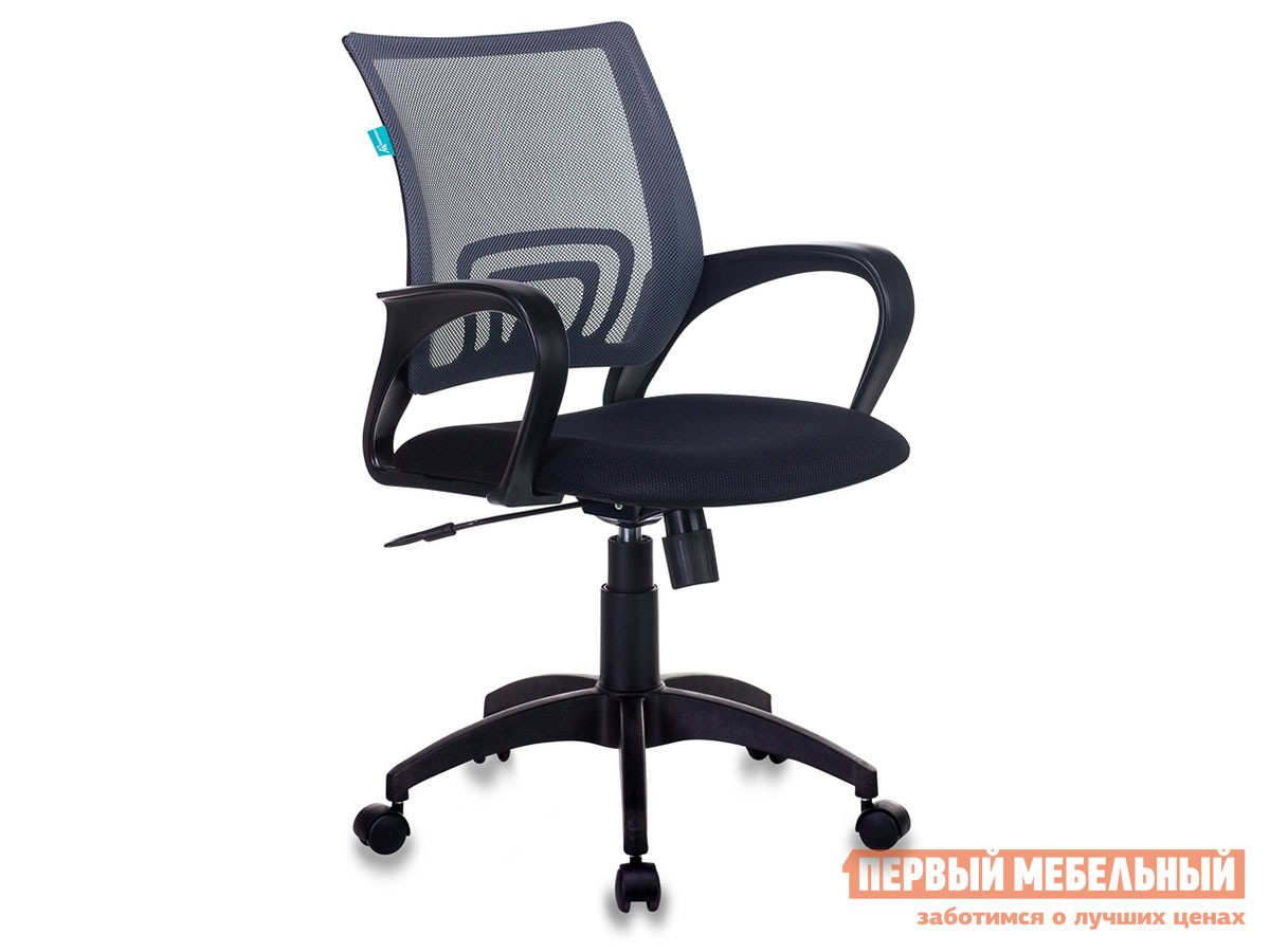 Офисное кресло  CH-695N Черный, ткань / Серый, сетка