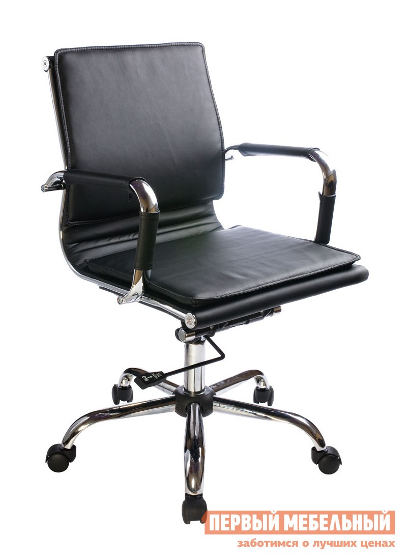 Кресло руководителя  CH-993-Low Черный, экокожа