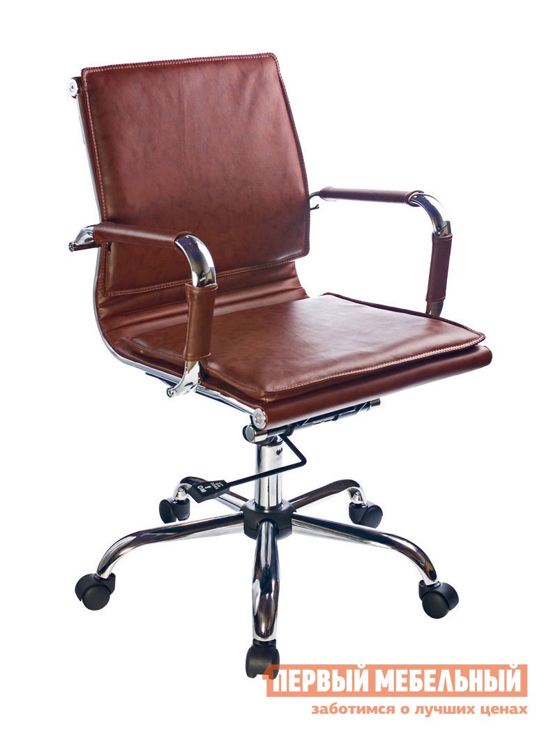Кресло руководителя  CH-993-Low Коричневый, экокожа