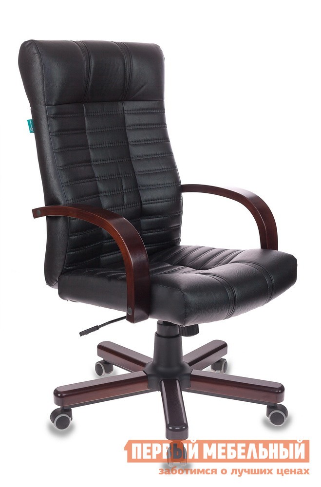 Кресло руководителя  KB-10/WALNUT WALNUT, иск. кожа