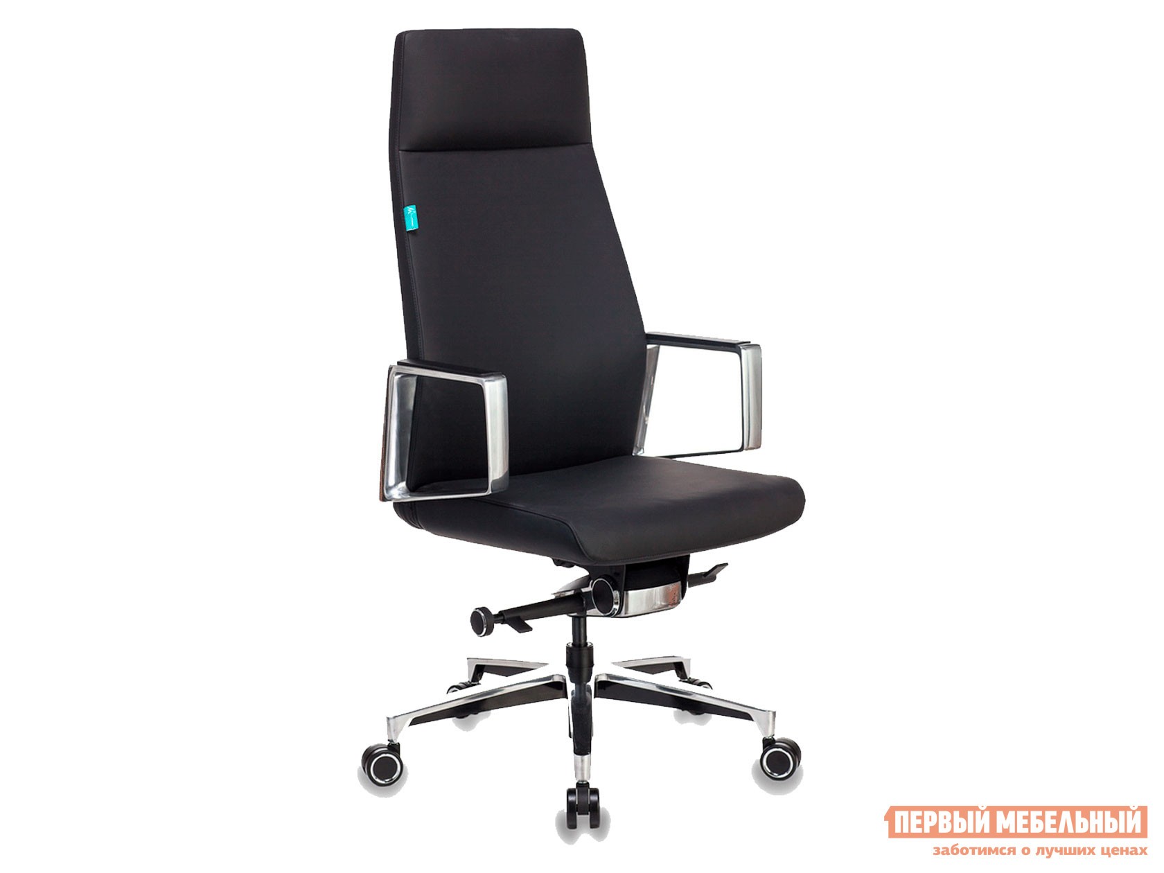 Кресло руководителя  JONS Черный, кожа