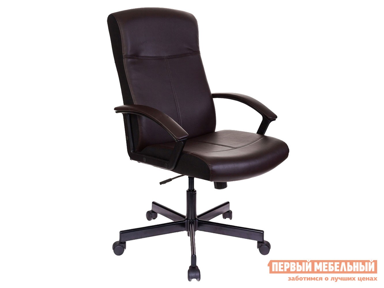 Кресло руководителя  DOMINUS Коричневый, экокожа / Черный, экокожа