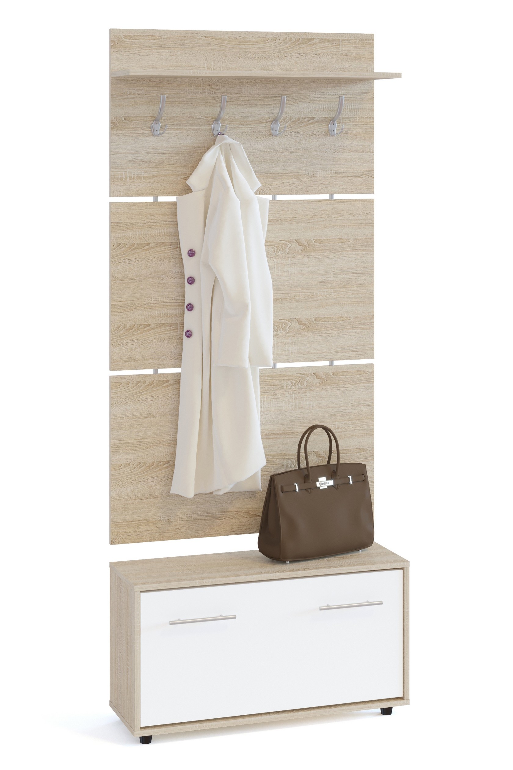 Прихожая  Моренго 11 Дуб Сонома / Белый