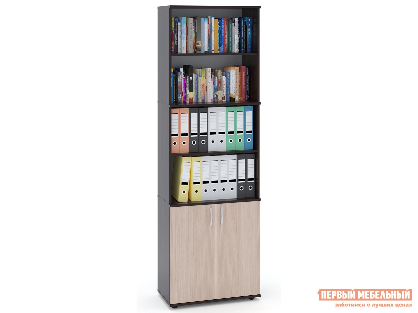 Стеллаж  ШУ-41 Венге / Беленый дуб