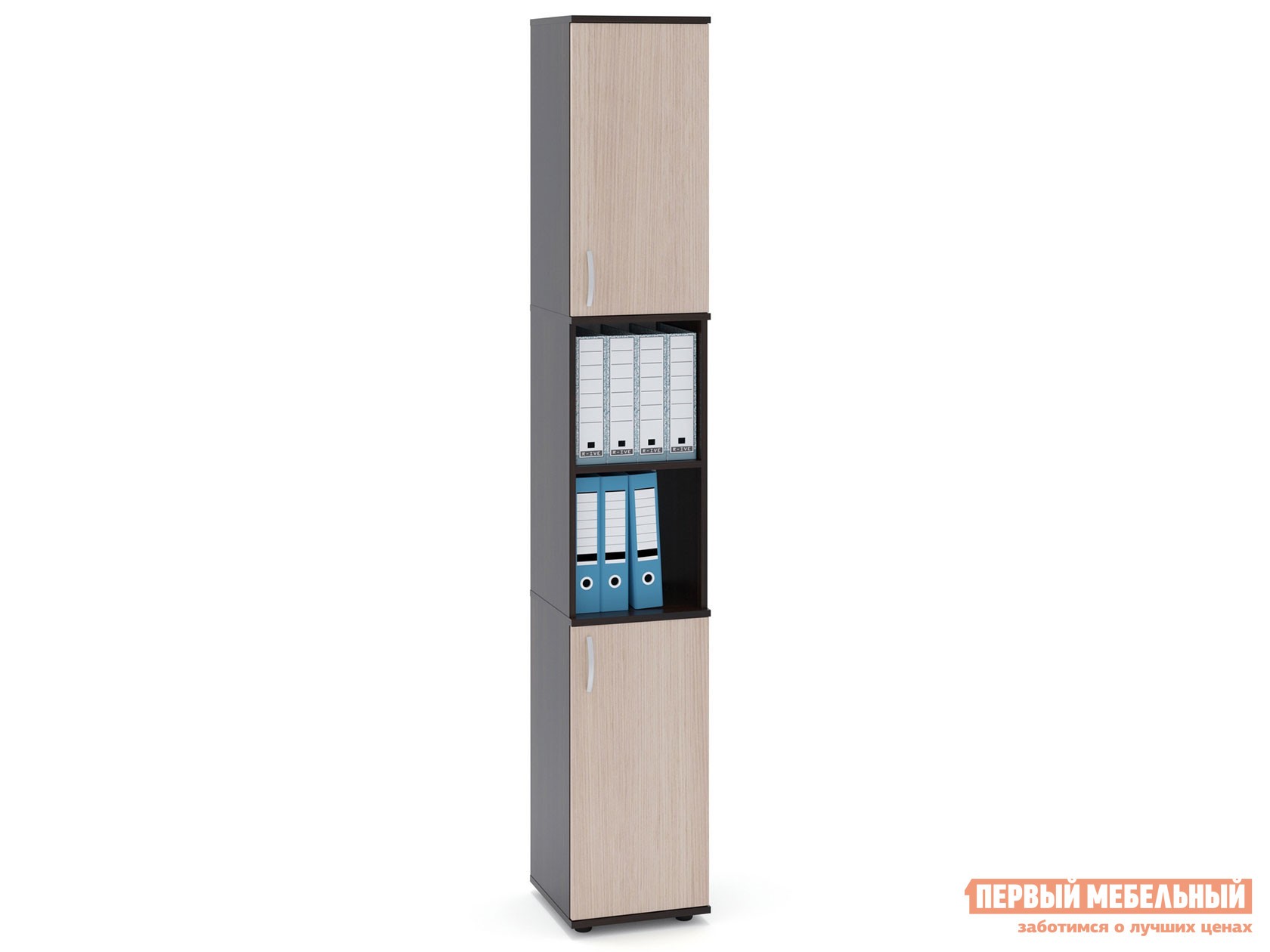 Стеллаж  ШУ-32 Венге / Беленый дуб