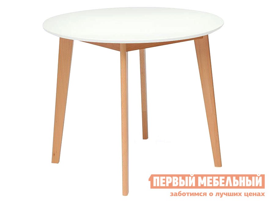 Кухонный стол  BOSCO (Боско) Бук натуральный / Белый