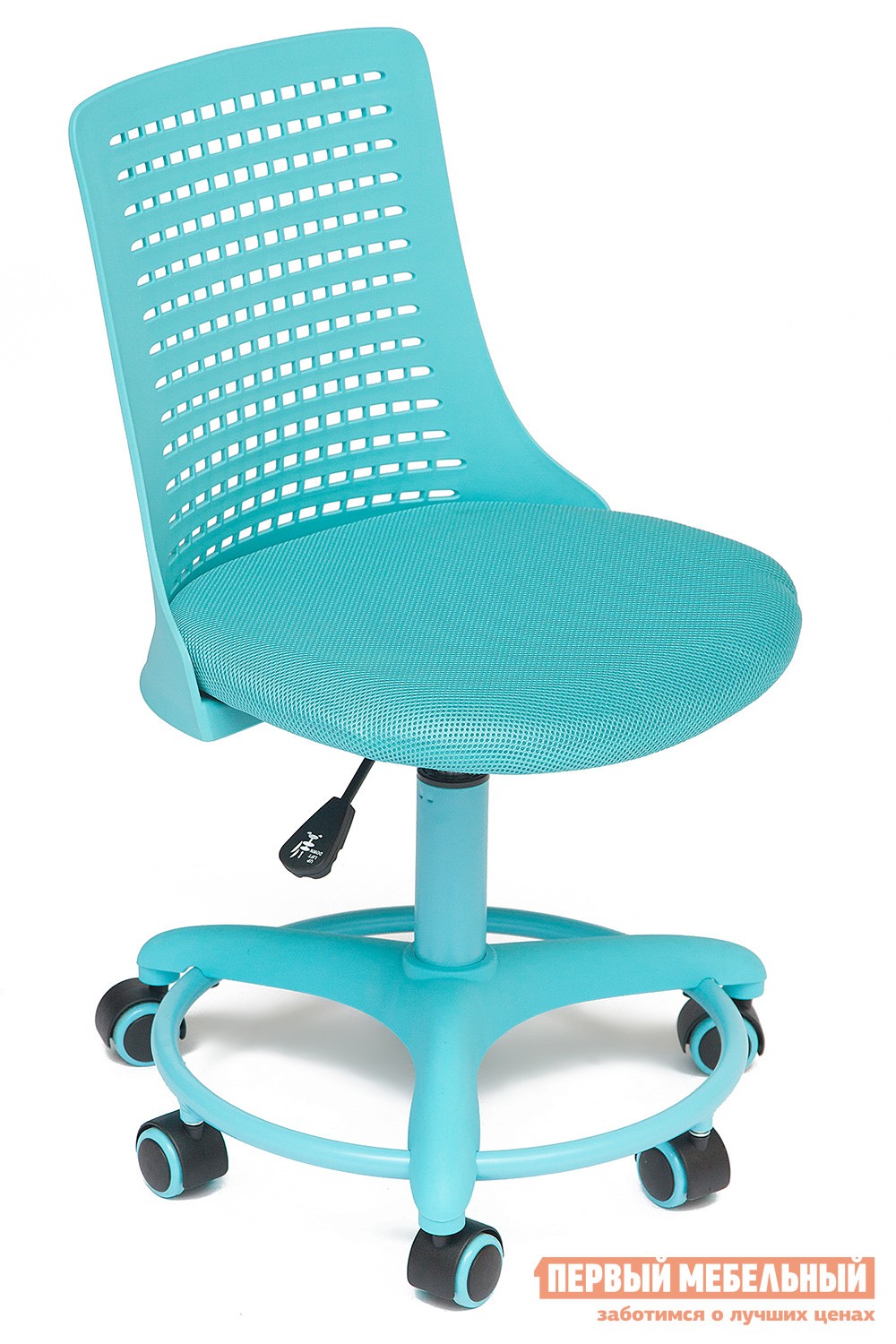 Детское компьютерное кресло  Kiddy Ткань (сетка), пластик, бирюзовый