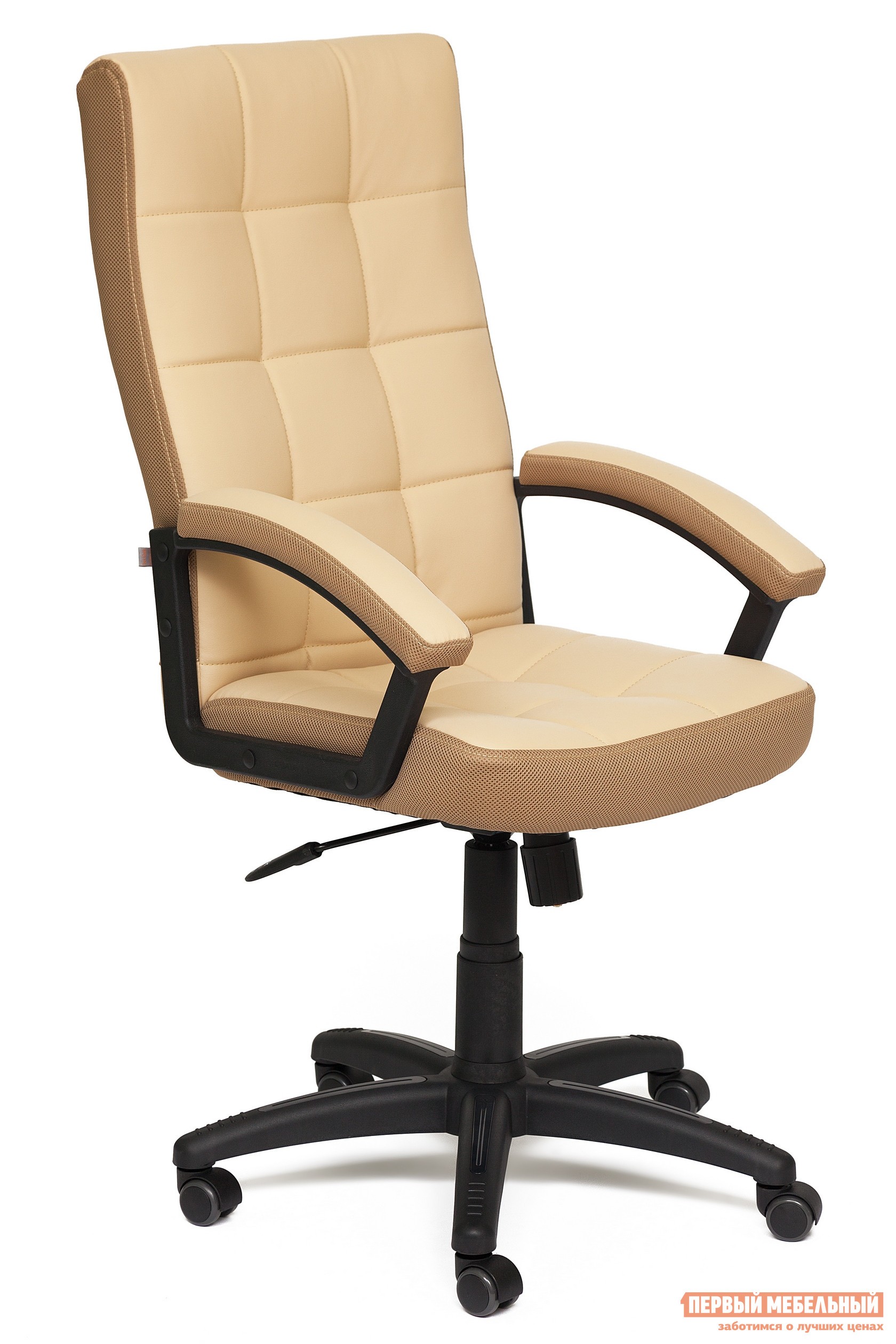 Офисное кресло  Trendy New Бежевый, иск.кожа / Бронза, ткань