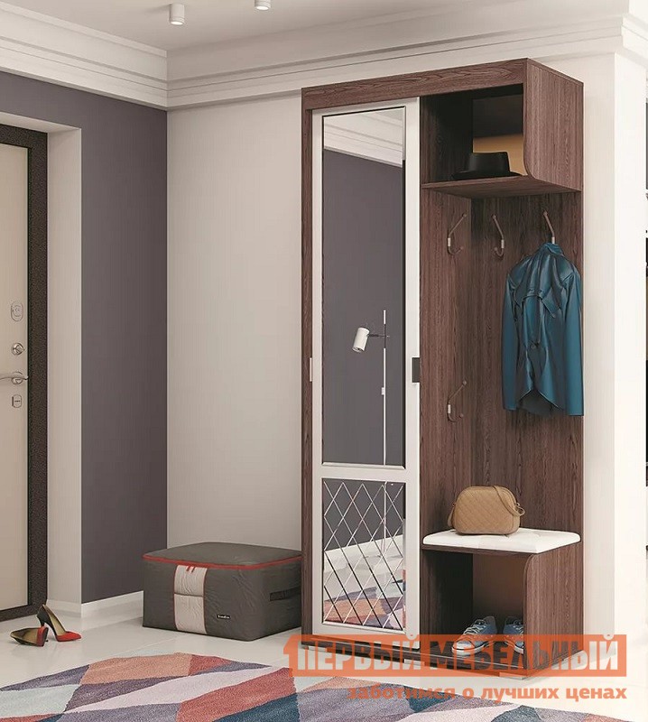 Прихожая  Варда Ясень Темный / Белый