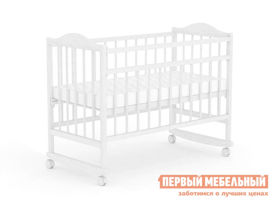 Кроватка для новорожденных  Фея 204 Белый