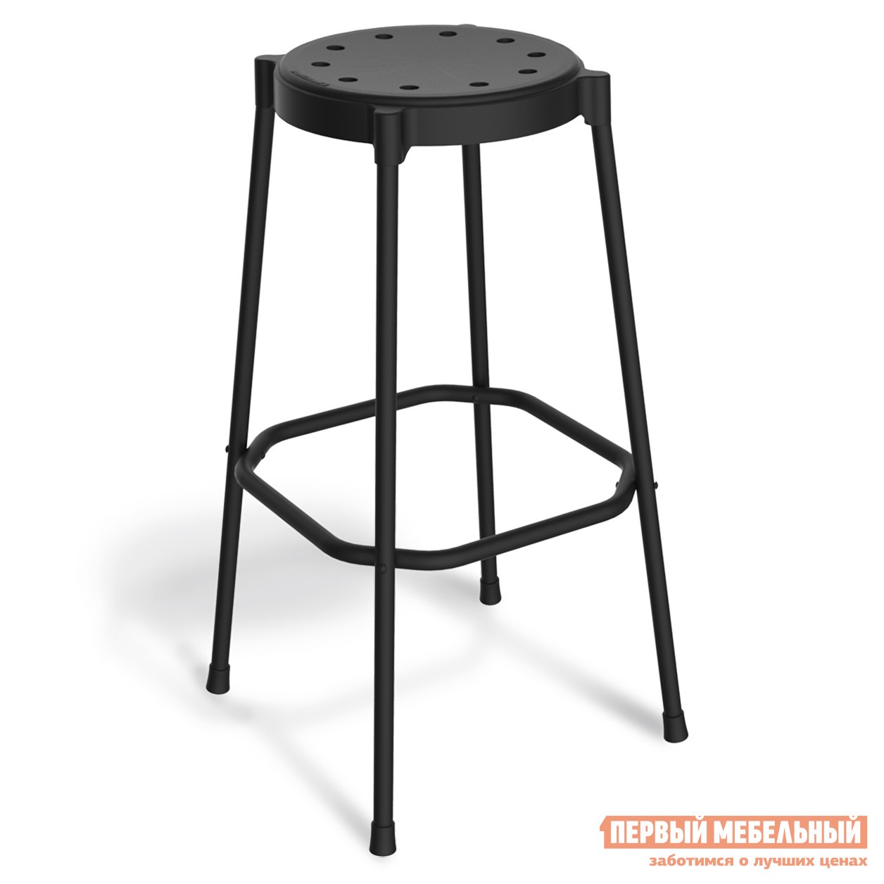 Барный стул  Энди Черный муар / Черный муар