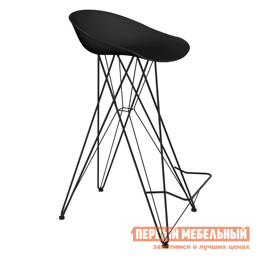 Барный стул  Слау Черный муар / Черный муар