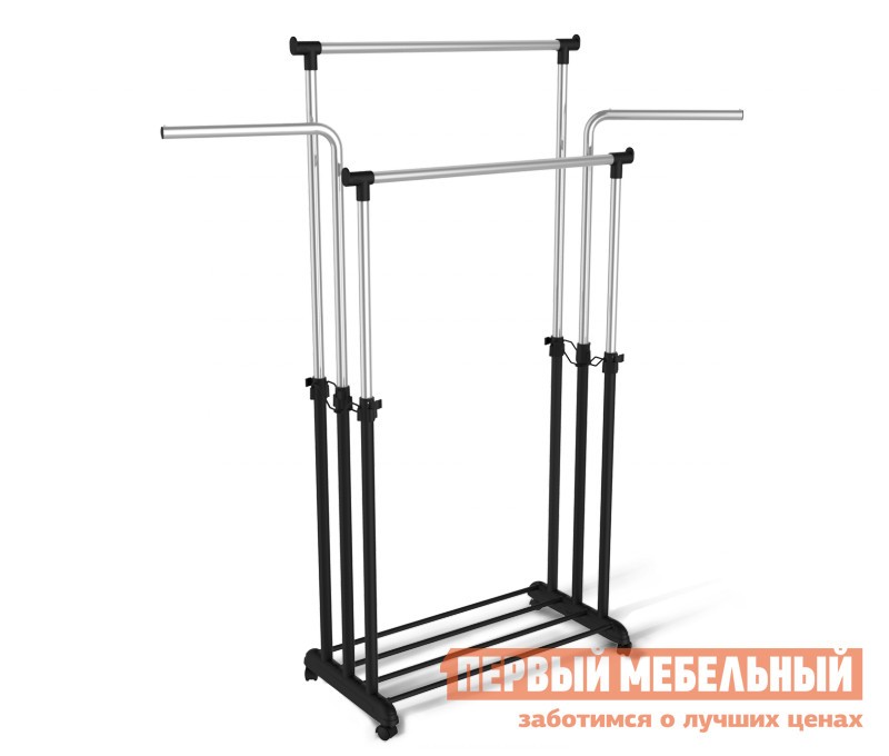 Напольная вешалка  SHT-WR6 Черный / Хром лак