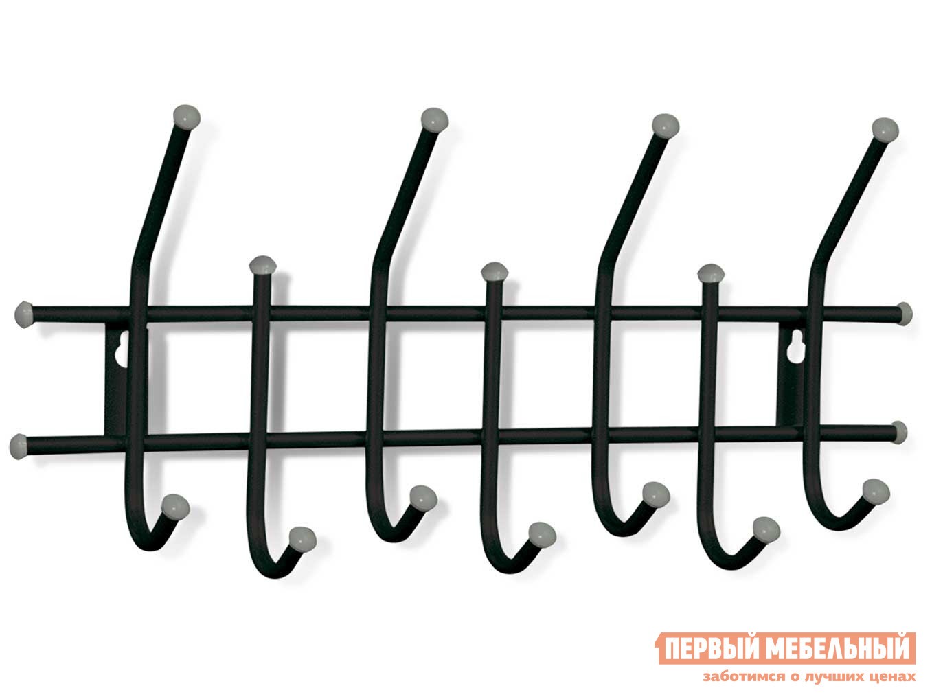 Настенная вешалка  Стандарт 2/7 Черный